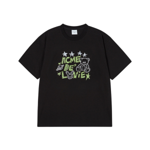 UNIVERSE DRAWING SHORT SLEEVE T-SHIRT BLACK
