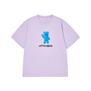 ALIEN BEAR SHORT SLEEVE T-SHIRT LIGHT PURPLE