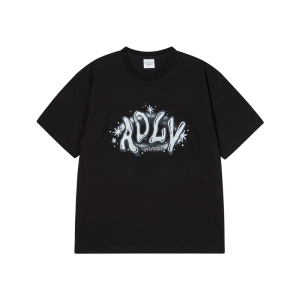 ADLV UNIVERSE LOGO SHORT SLEEVE T-SHIRT BLACK