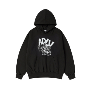 ADLV PIGGYBACK HOODIE ESSENTIAL BLACK