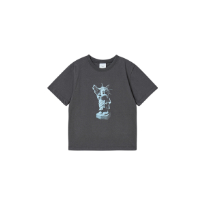 KIDS AC BEAR STATUE OF LIBERTY SHORT SLEEVE T-SHIRT CHARCOAL