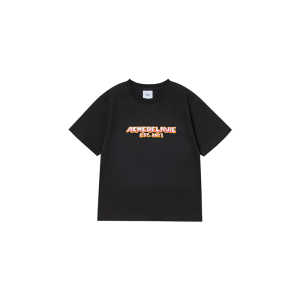 KIDS FLAME LOGO SHORT SLEEVE T-SHIRT BLACK