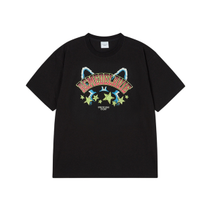 STAR RABBIT SHORT SLEEVE T-SHIRT BLACK