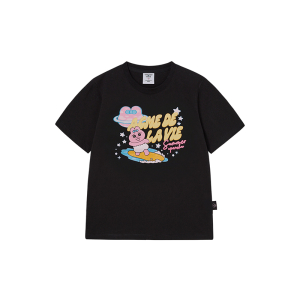 OPANCHU USAGI X ADLV WOMAN SURFING OPANCHU STANDARD SHORT SLEEVE T-SHIRT BLACK