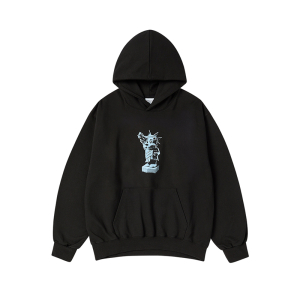 AC BEAR STATUE OF LIBERTY HOODIE BLACK