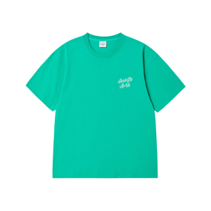 OUTLINE SCRIPT LOGO SHORT SLEEVE T-SHIRT PASTEL GREEN