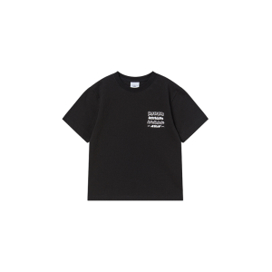KIDS MIX TYPE GRAPHICS SHORT SLEEVE T-SHIRT BLACK