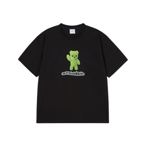 ALIEN BEAR SHORT SLEEVE T-SHIRT BLACK